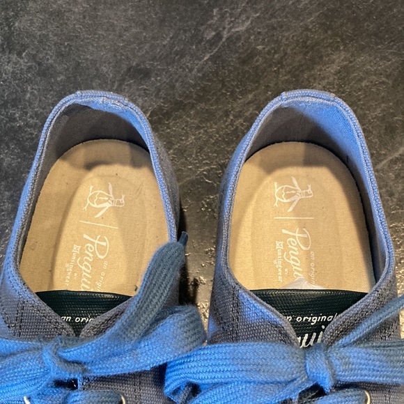 Men Penguin blue low top flat athletic shoes size 8 - Picture 10 of 11